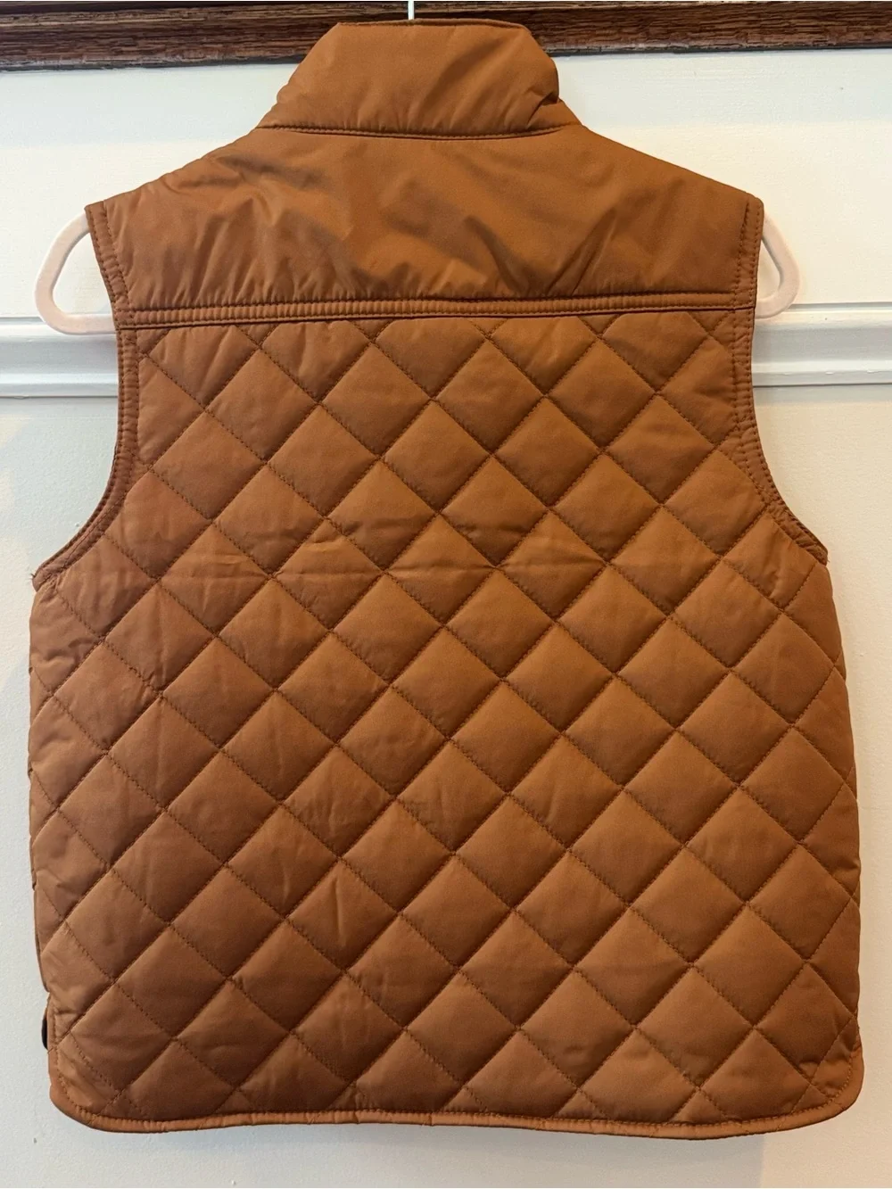 Crewcuts J.Crew Boys Quilted Walker Vest XS (4-5) Glazed Pecan Brown NWT